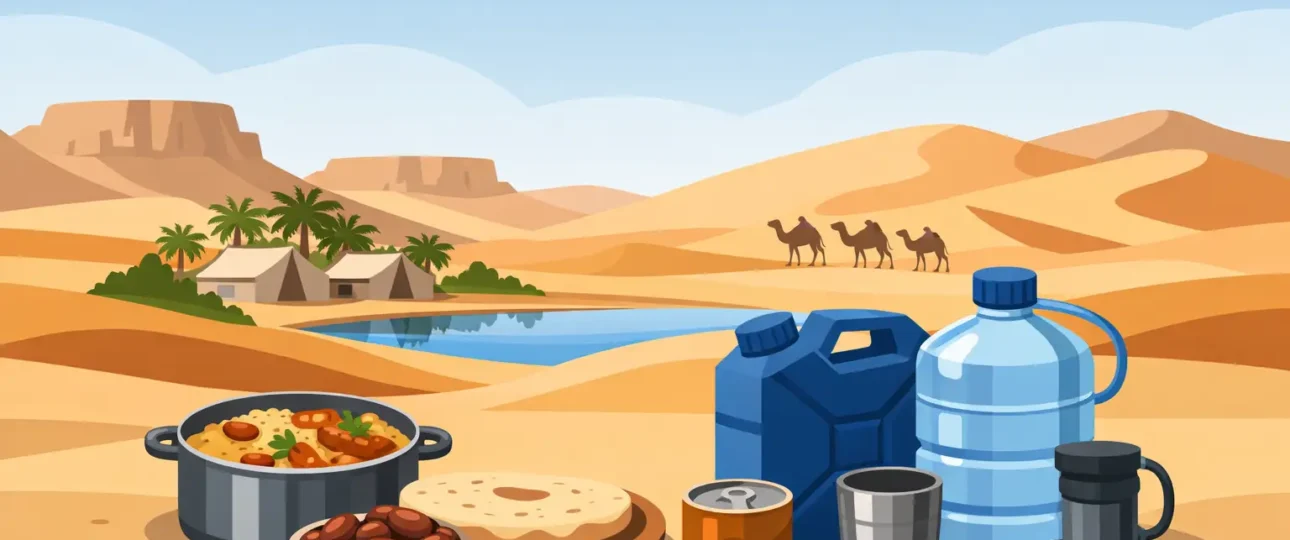 Mauritania Desert Food and Water Plan for Tours
